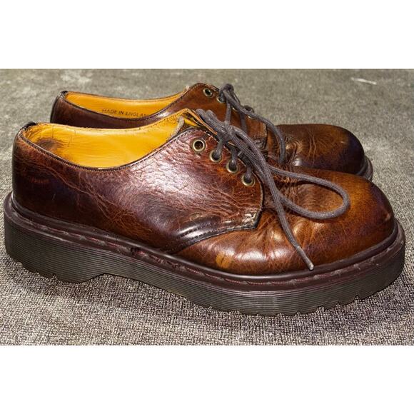 Dr. Martens Brown Leather oxfords - Picture 3 of 6